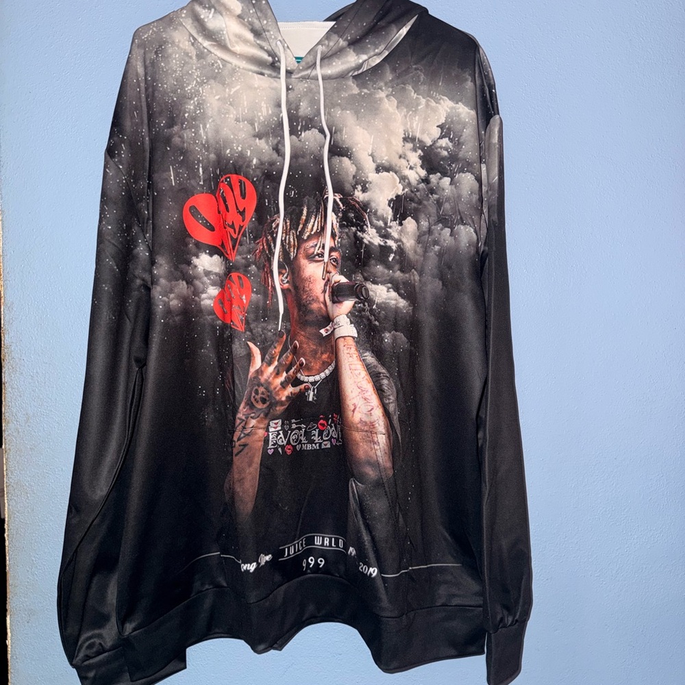 Juice world Graphic Black Hoodie Sweater